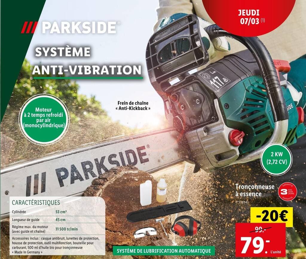 PARKSIDE Tronçonneuse à essence