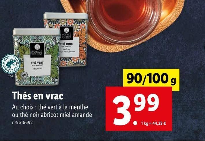 VOYAGE DES SENS Thés en vrac