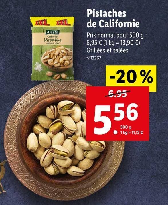 Alesto Pistaches de Californie