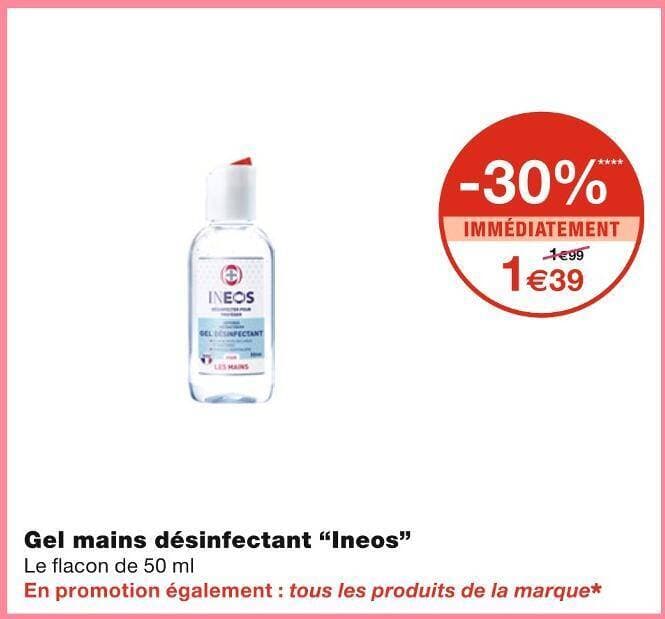 Ineos Gel mains désinfectant