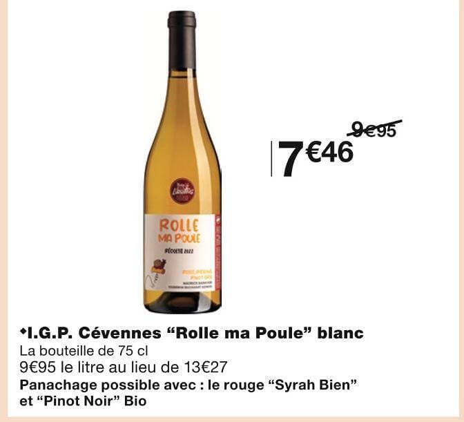 Rolle ma Poule I.G.P. Cévennes blanc