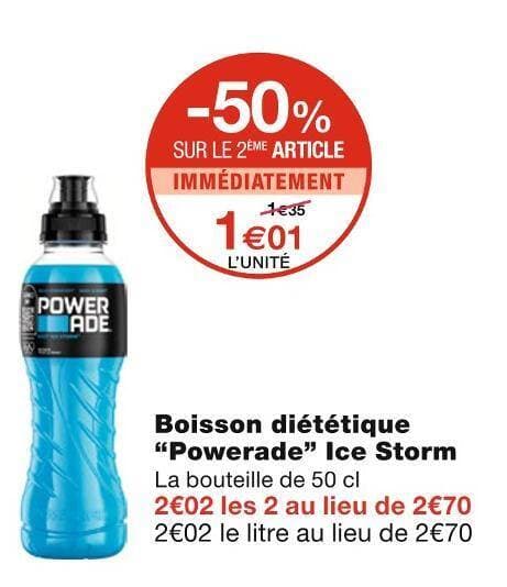 Powerade Boisson diététique Ice Storm