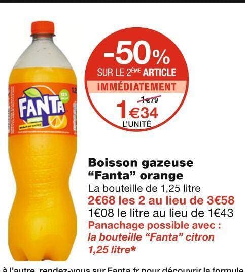Fanta Boisson gazeuse orange