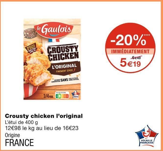 Le gaulois Crousty chicken l’original