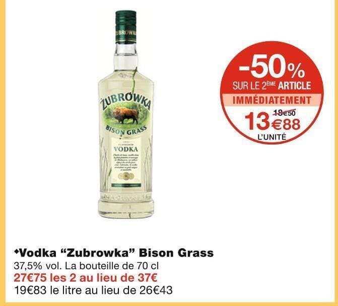 Zubrowka Vodka Bison Grass