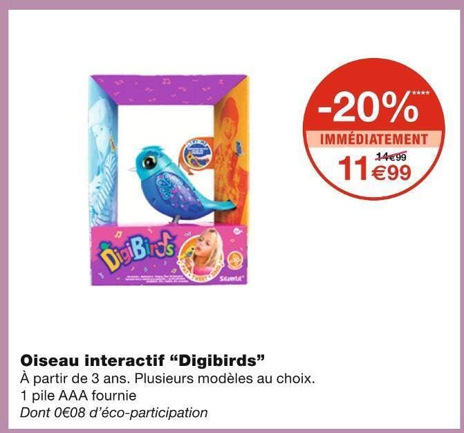Digibirds Oiseau interactif