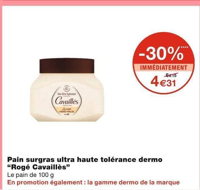 Rogé Cavaillès Pain surgras ultra haute tolérance dermo