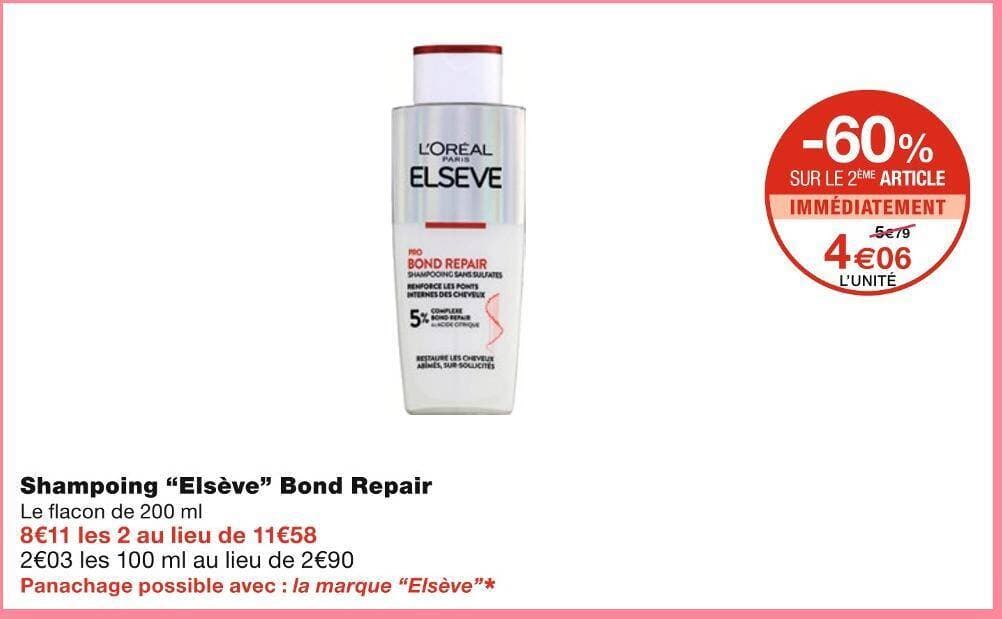 Elsève Shampoing Bond Repair