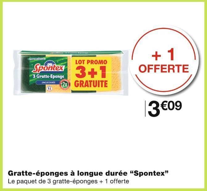 Spontex Gratte-éponges à longue durée