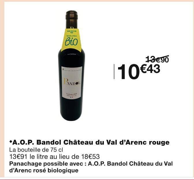 Château du Val d’Arenc A.O.P. Bandol rouge