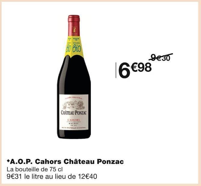 Château Ponzac A.O.P. Cahors