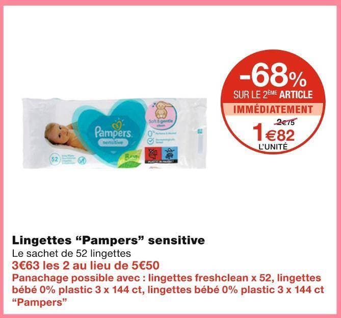 Pampers Lingettes sensitive