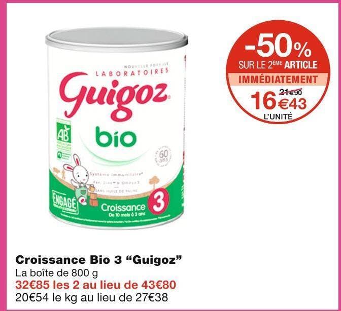 Guigoz Croissance Bio 3