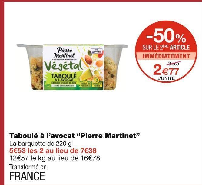 Pierre Martinet Taboulé à l’avocat