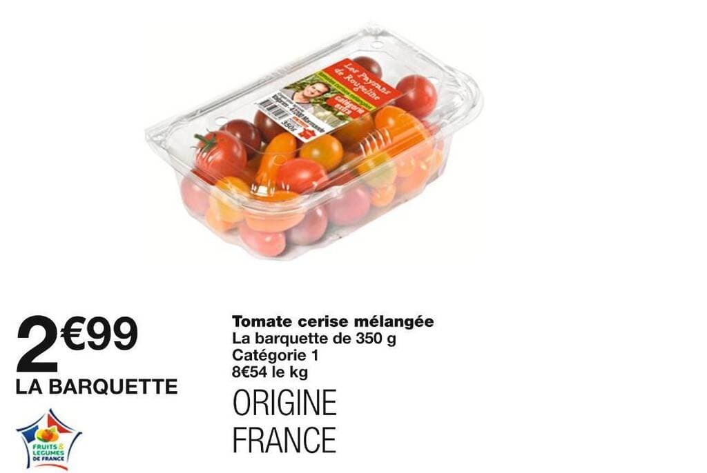 Tomate cerise mélangée