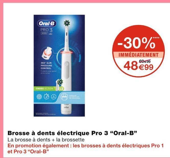 Oral-B Brosse à dents électrique Pro 3