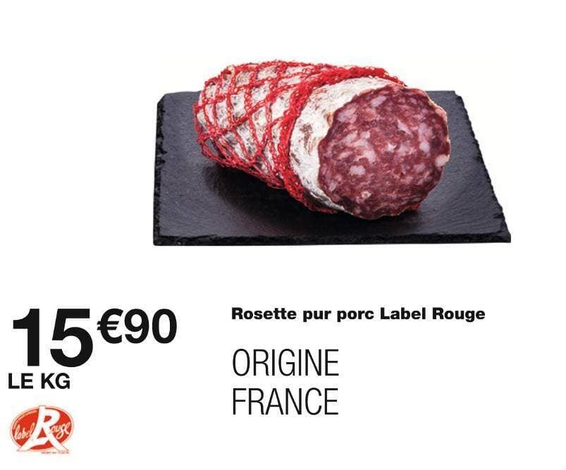 Rosette pur porc Label Rouge