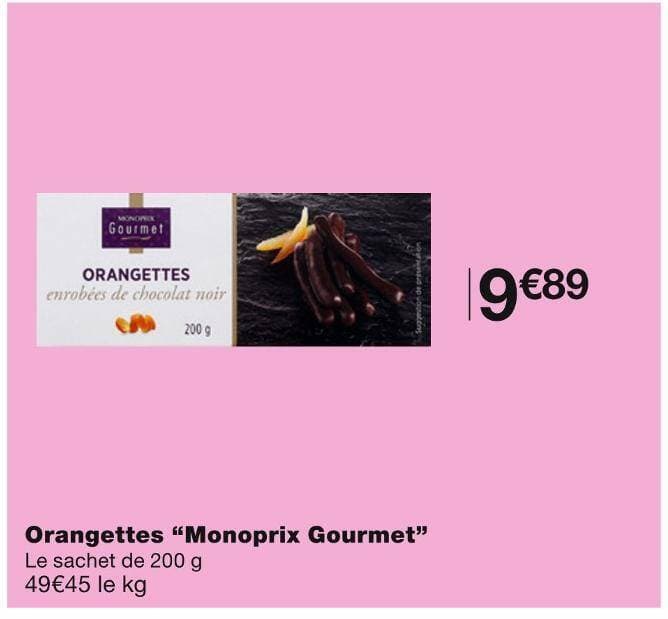 Monoprix Gourmet Orangettes