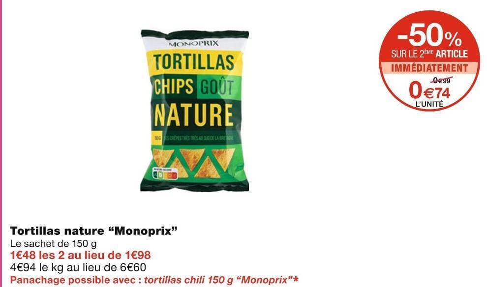 Monoprix Tortillas nature