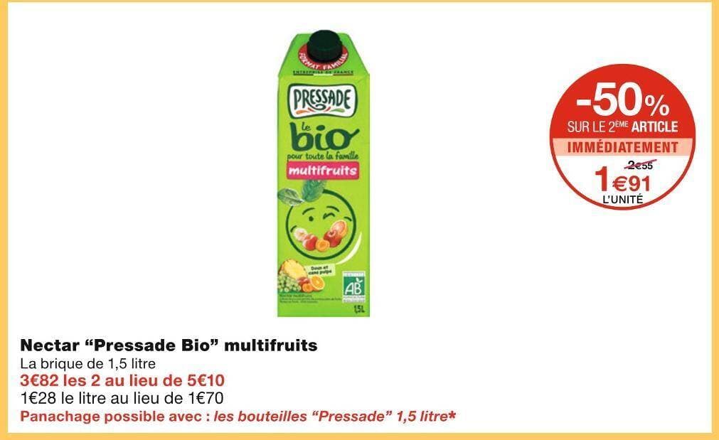 Pressade Bio Nectar multifruits