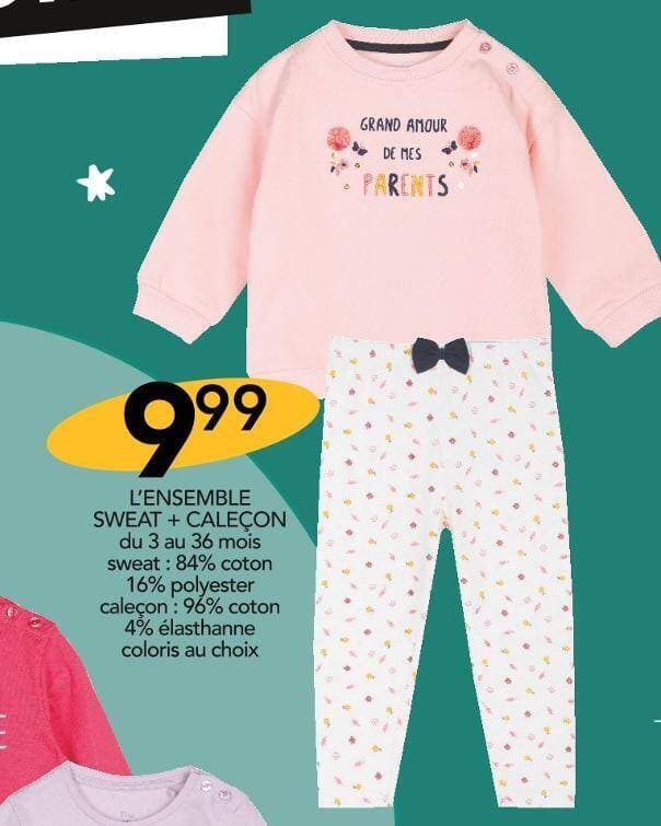 mes petits cailloux L’ENSEMBLE SWEAT + CALEÇON