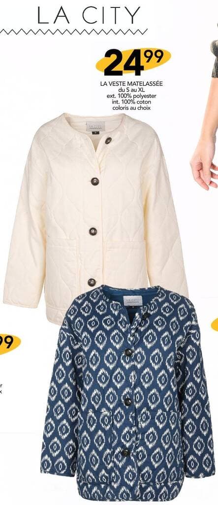 LA CITY LA VESTE MATELASSÉE