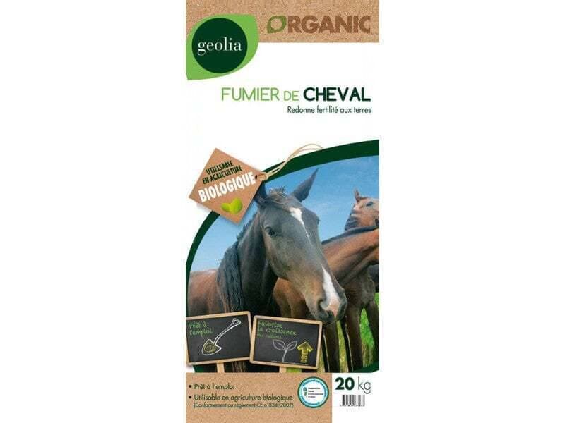 Fumier de cheval potager GEOLIA