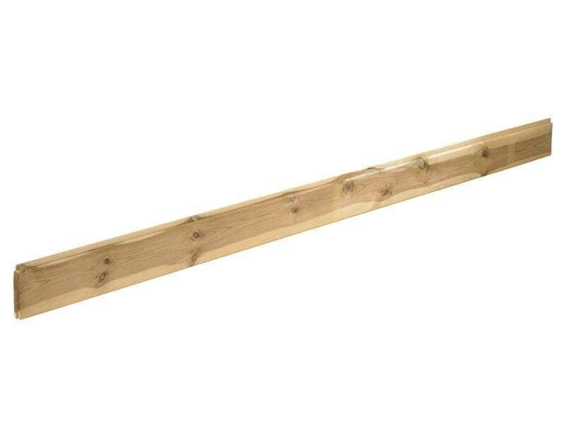 Lame en bois à emboîter Diego naturel, L. 200 x H. 12 cm x Ep. 22 mm