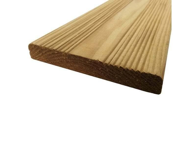 Planche en pin vert, KUHMO2 ECO, L.240 x l.12 cm x Ep.21mm