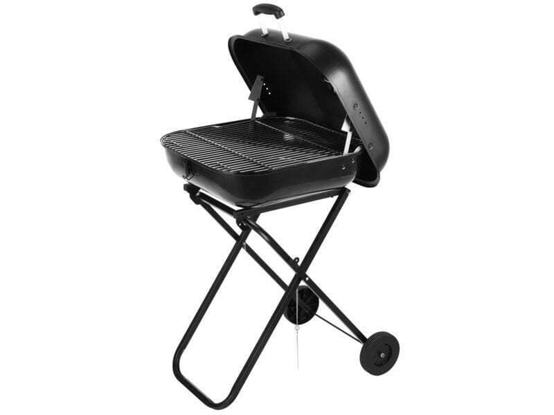 Barbecue charbon de bois valise à roues