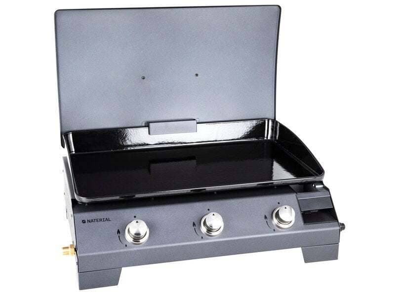 Plancha au gaz NATERIAL MURCIA, gris