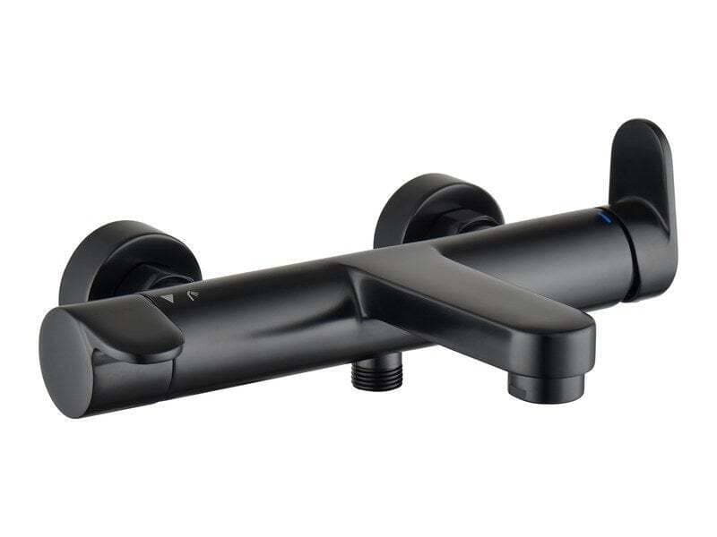 Mitigeur mécanique de baignoire noir mat, SENSEA Icone