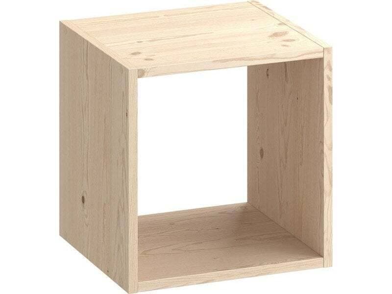 Etagère 1 Case Spaceo Kub, Pin H.36.1 X L.36 X P.31.7 Cm