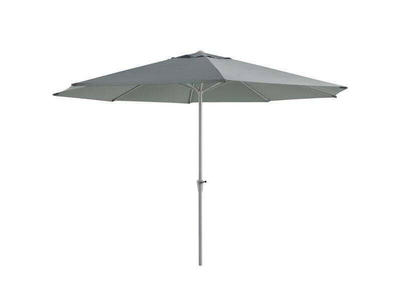 Parasol droit octogonal, NATERIAL Aura, L.394 x l.394 cm, vert