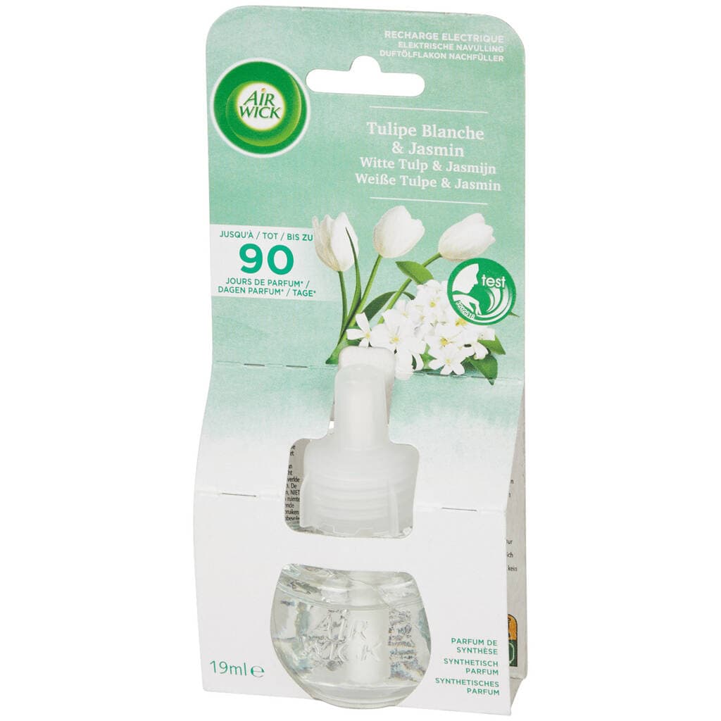 Air Wick Recharge pour diffuseur de parfum Air Wick Tulipe blanche et jasmin