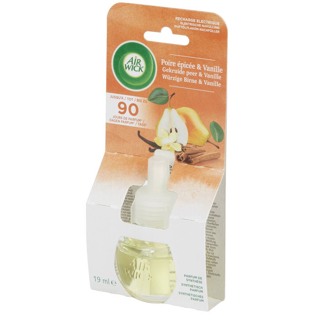 Air Wick Recharge pour diffuseur de parfum Air Wick Poire épicée & Vanille