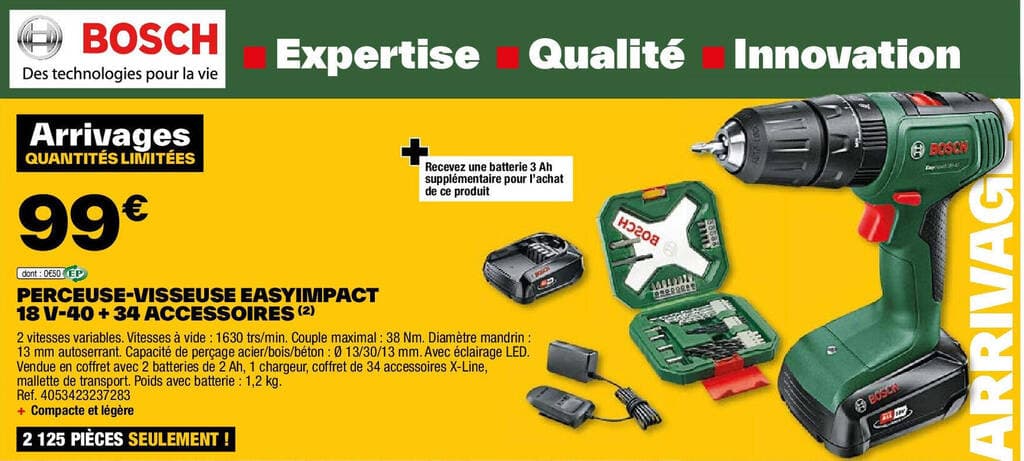 PERCEUSE-VISSEUSE EASYIMPACT 18 V-40 +34 ACCESSOIRES (2)