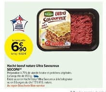 Haché boeuf nature Ultra Savoureux