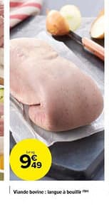 Viande bovine: langue à bouillir