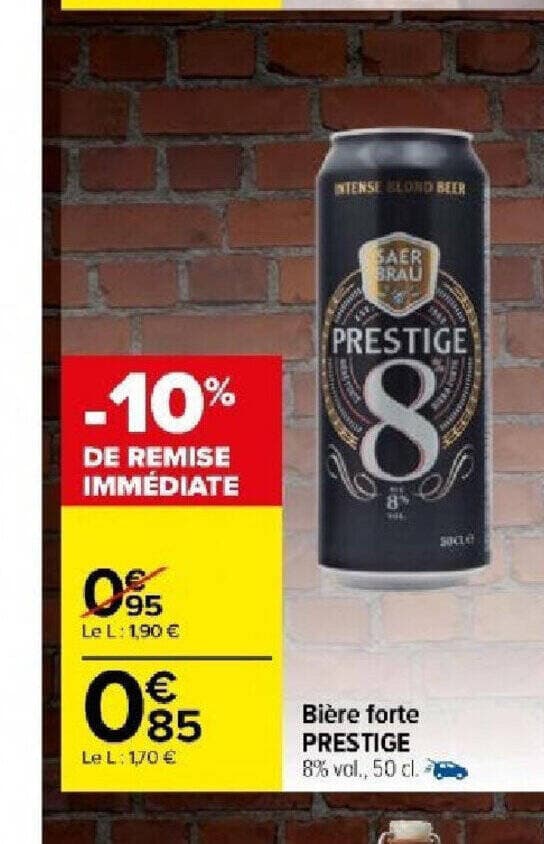 Bière forte PRESTIGE
