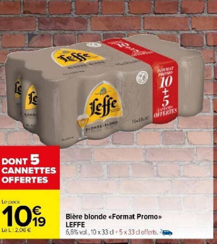 Bière blonde <<Format Promo>>> LEFFE