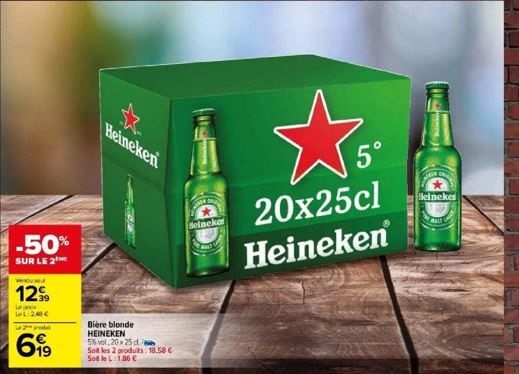 Bière blonde HEINEKEN