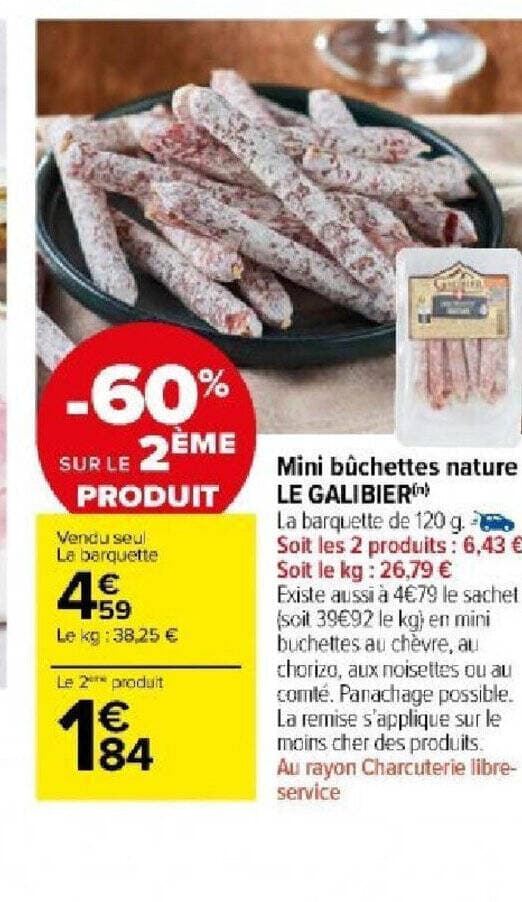 Mini bûchettes nature LE GALIBIER)