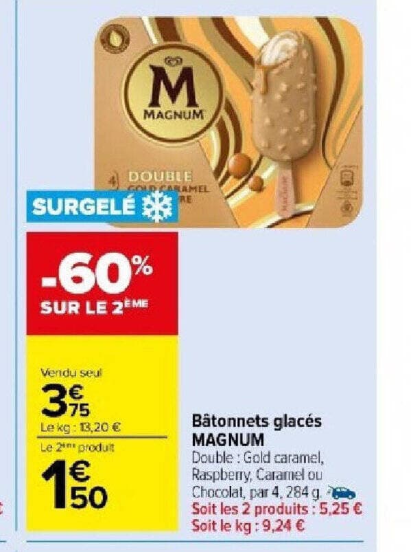 Bâtonnets glacés MAGNUM
