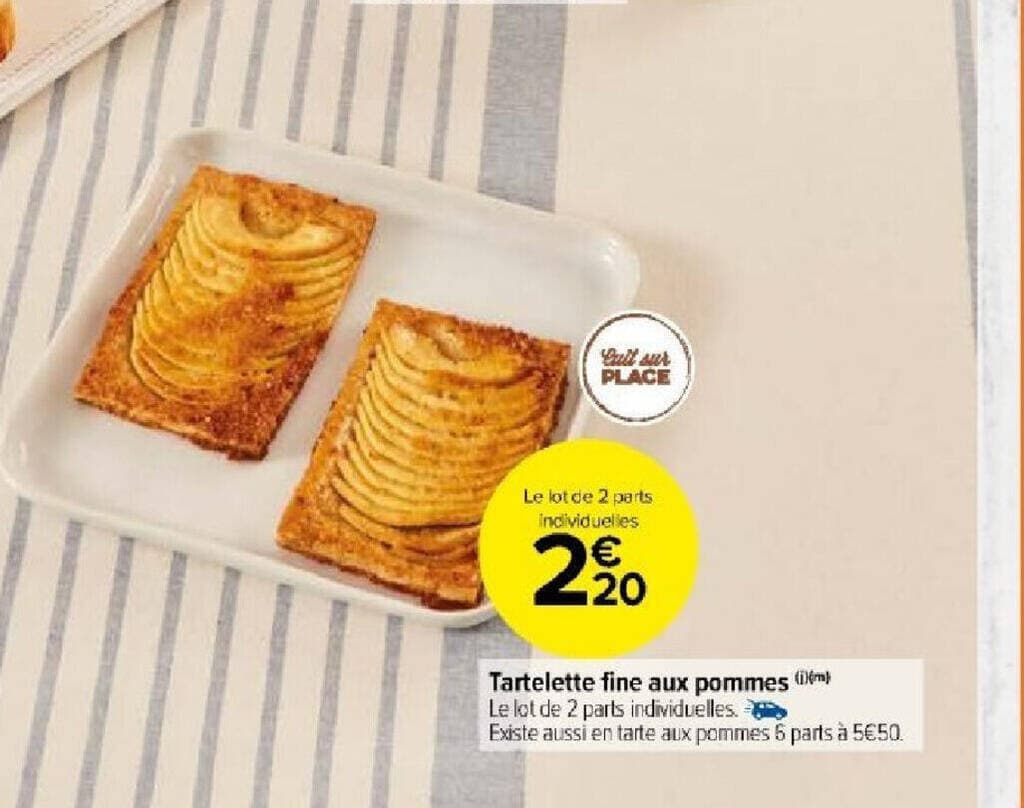 Tartelette fine aux pommes