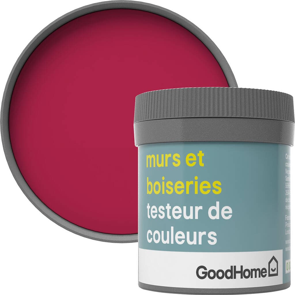 Testeur peinture murs et boiseries GoodHome rose Himonya satin 50ml