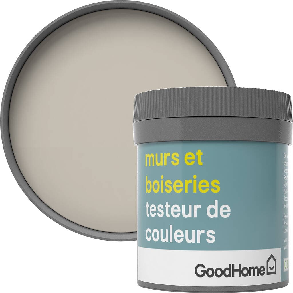 Testeur peinture murs et boiseries GoodHome beige Mérida satin 50ml