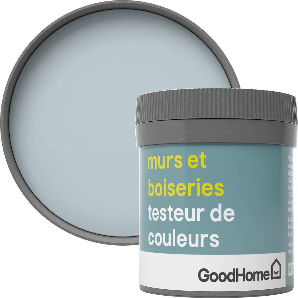Testeur peinture murs et boiseries GoodHome bleu Toulon satin 50ml