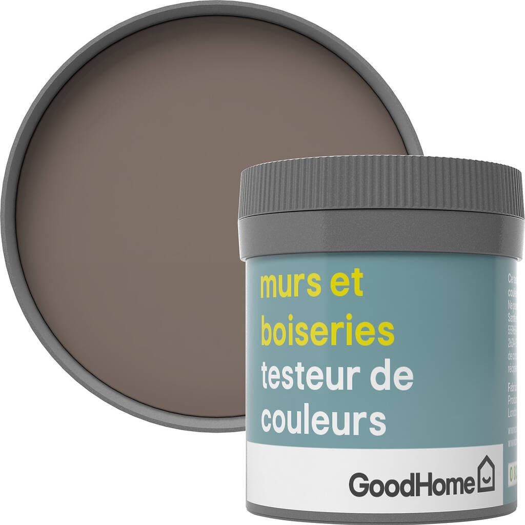 Testeur peinture murs et boiseries GoodHome marron Córdoba satin 50ml