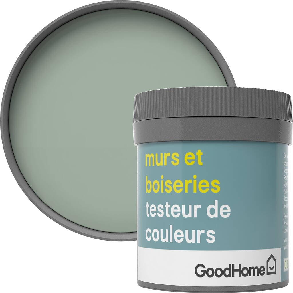 Testeur peinture murs et boiseries GoodHome vert Artane satin 50ml